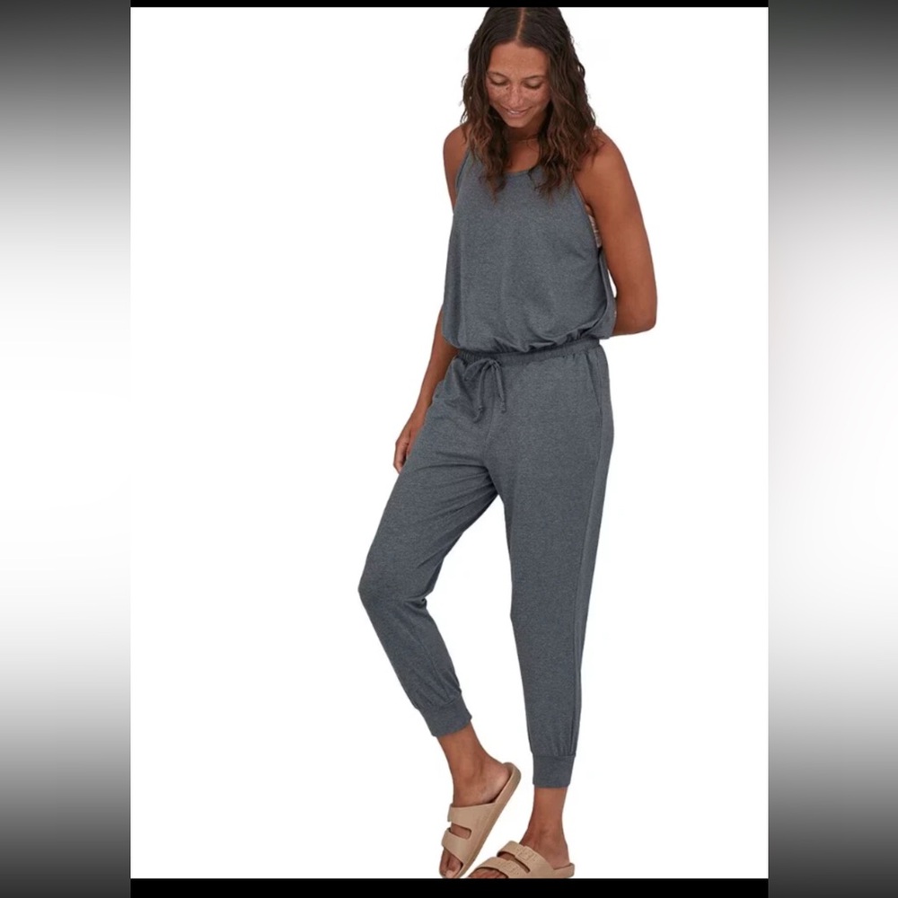 Patagonia NWT Seabrook Jumpsuit Women's XS Plume Grey Stretch Hiking Athleisure‎